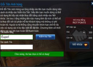 Cách đặt tên trong liên minh huyền thoại có chứa ký tự đặc biệt Cách đặt tên trong liên minh huyền thoại