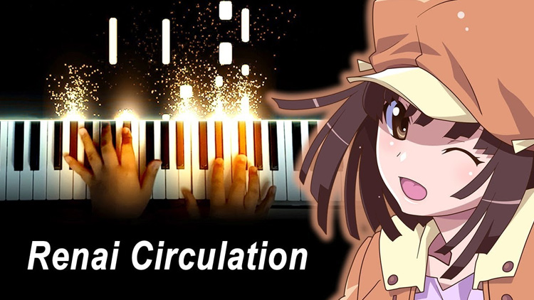 Giai điệu thần tiên của thánh ca otaku Renai Circulation 2 Bài hát có nguồn gốc từ bộ phim Bakemonogatari