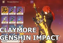 Claymore Genshin Impact vũ khí mang lại sức mạnh tối thượng Claymore là gì