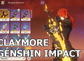 Claymore Genshin Impact vũ khí mang lại sức mạnh tối thượng Claymore là gì